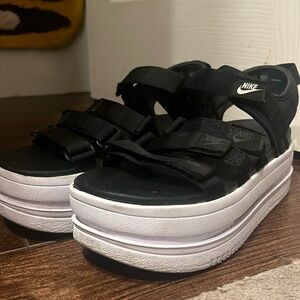 Nike Icon Classic Sandals Platform Slides Shoes DH0224-001 Black Size 9 Women